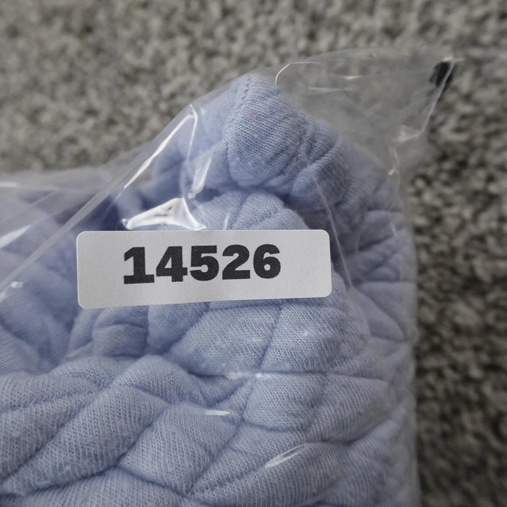 Calvin Klein Sweater Womens M Blue‎ Performance Quilted Funnel Neck Pullover Top